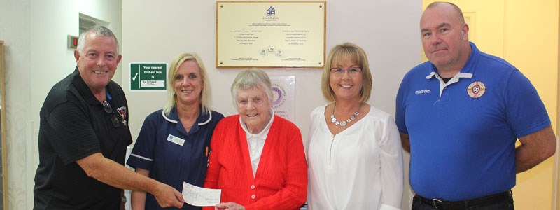 Albion and Druids Friendly raises £540 for Local Residential Home