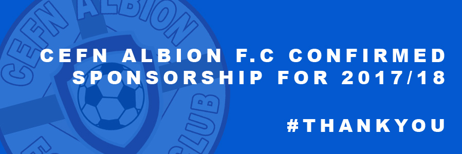 Confirmed Sponsorship for the 2017/18 season