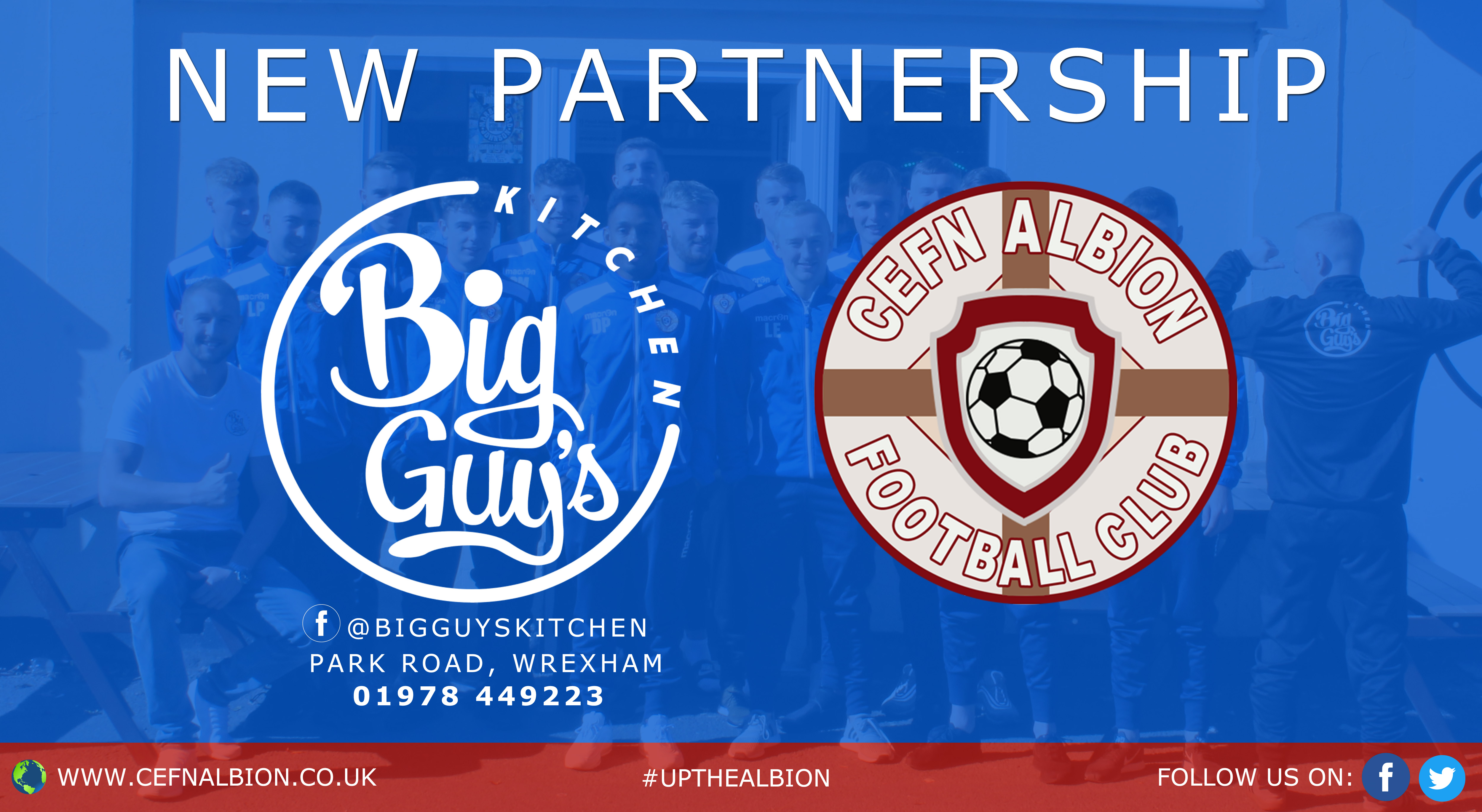 Big Guys Kitchen Sponsor Albion Tracksuits