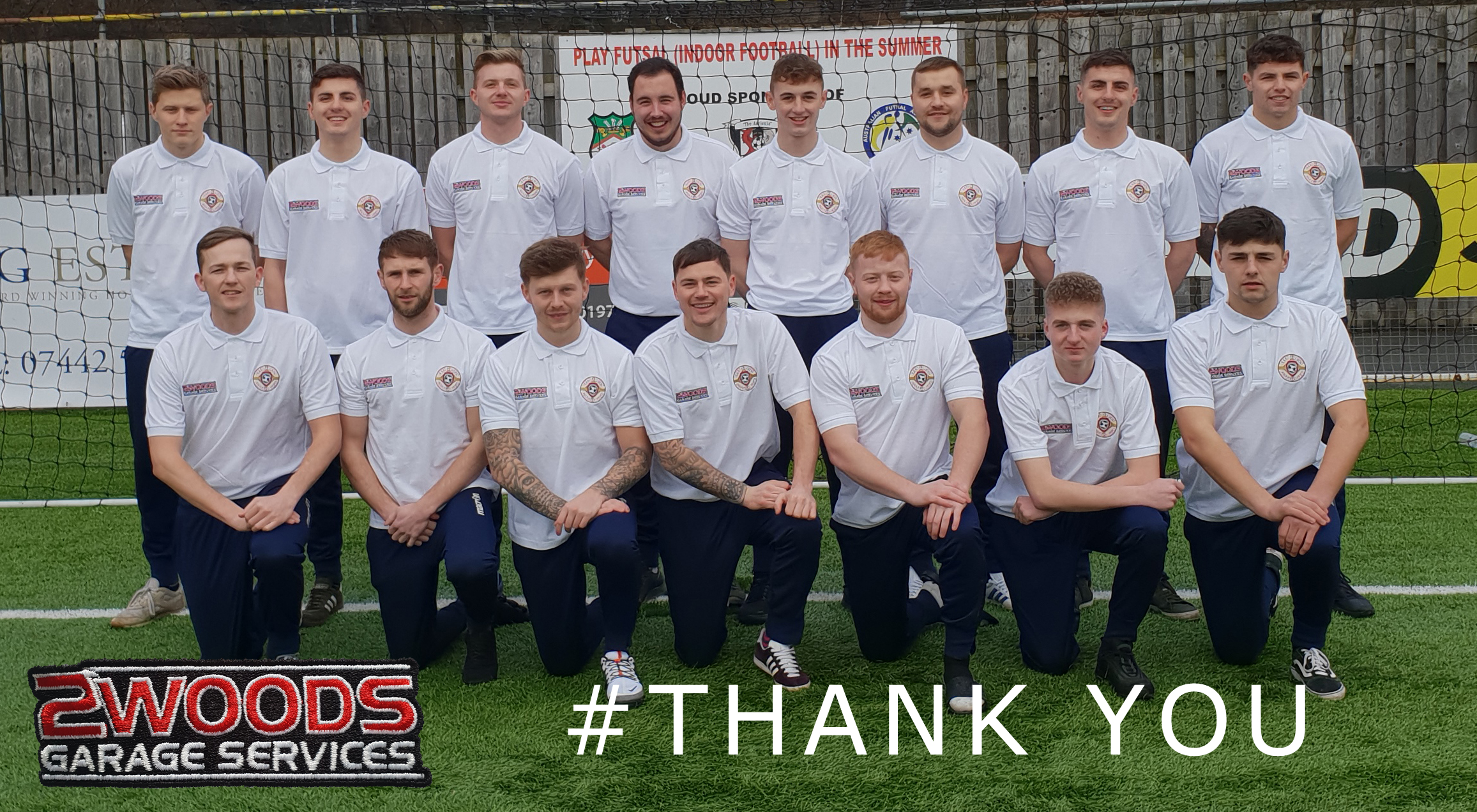 2 Woods Garage Sponsor first team t-shirts