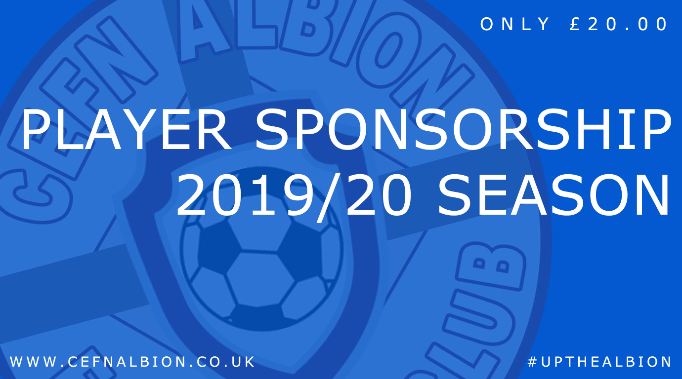 2019/20 Player Sponsorship for £20