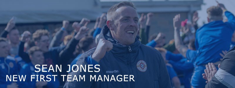 Sean Jones appointed as First team manager