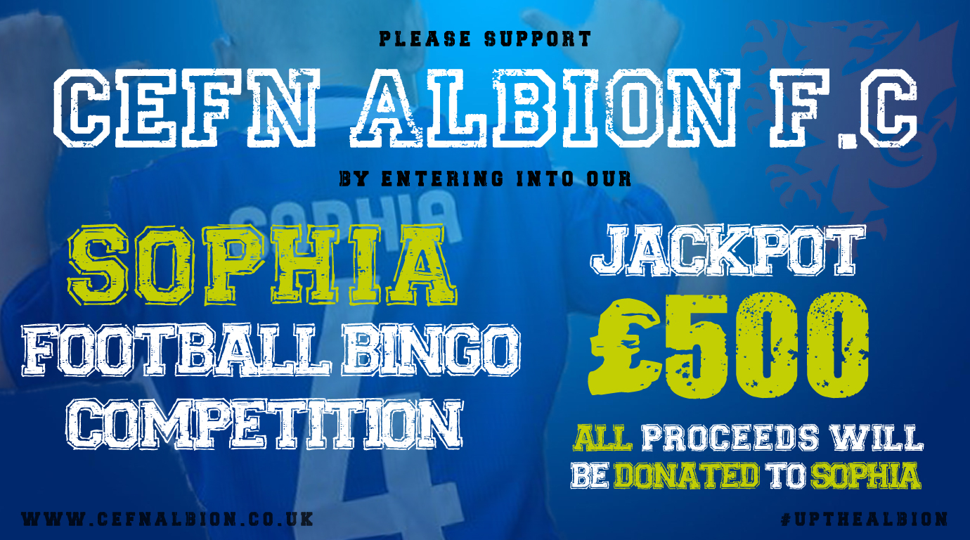 Sophia Football Bingo Competition Update