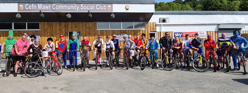 Cefn Albion 2022 charity bike ride raises £1500 for nightingale house
