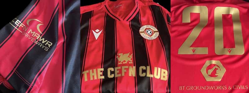 Local Businesses Sponsor new Cefn Albion Third Kit