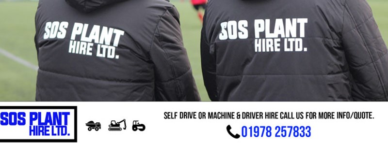 Sos Plant Hire Ltd Sponsors New First Team Winter Coats