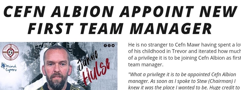 Jamie Hulse Appointed as First Team Manager Jamie Hulse Appointed as First Team Manager